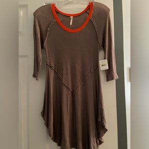 Free People Weekends Layering Top in Taupe Combo - Brand new with tags